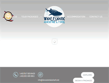 Tablet Screenshot of donsolwhaleshark.net